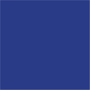 A solid blue square with no additional features or patterns.