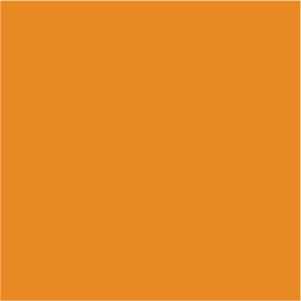 A solid orange square.