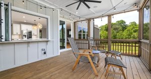 Professional covered porch construction