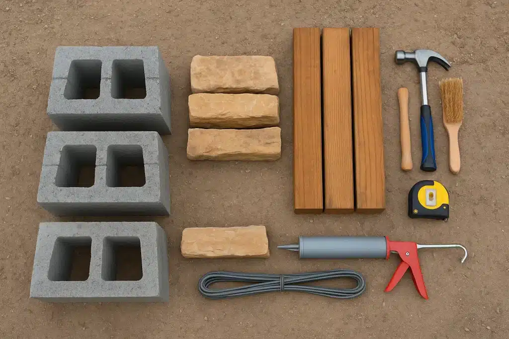 Retaining Walls Construction Materials
