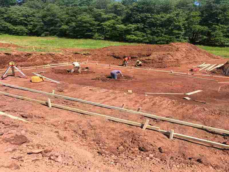 Start with foundation for the custom home builds