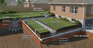 Surface drainage systems in your backyard
