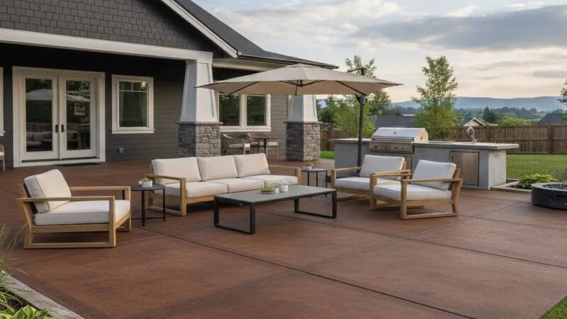 Stained Concrete Patio