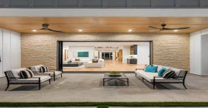 Concrete patio