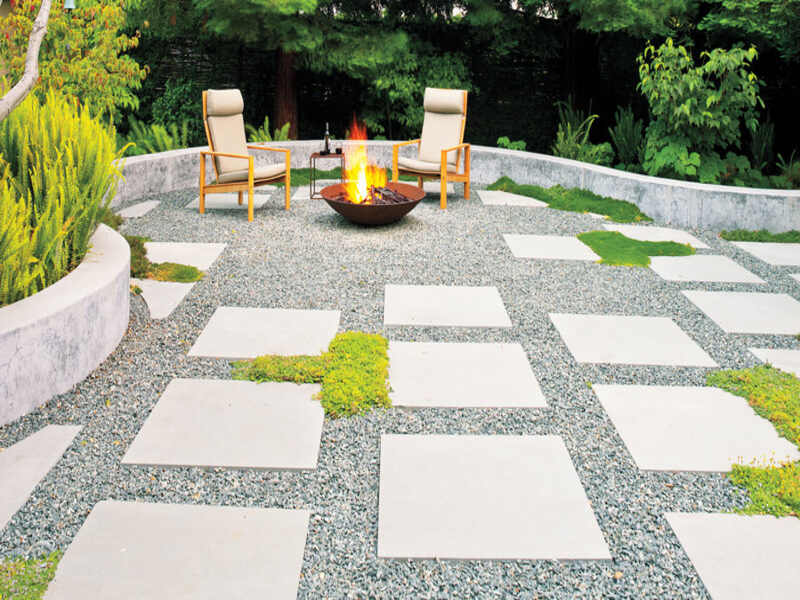 Finished Permeable Paver Patio