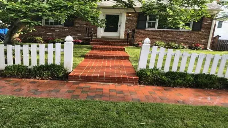 Brick walkway