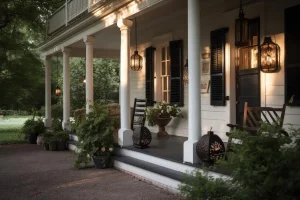 covered porch lighting ideas
