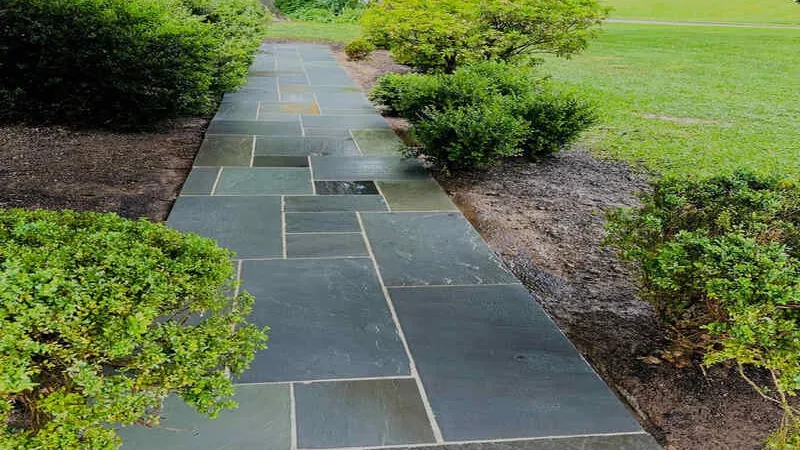 Flagstone walkway