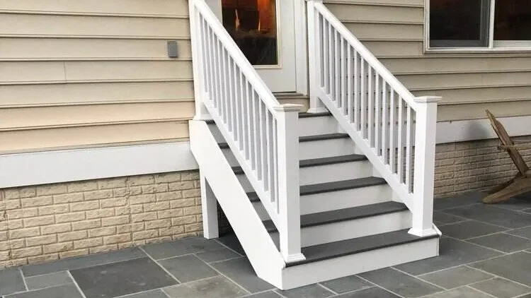 Wooden outdoor stairs