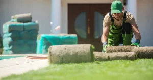 Professional sod installation