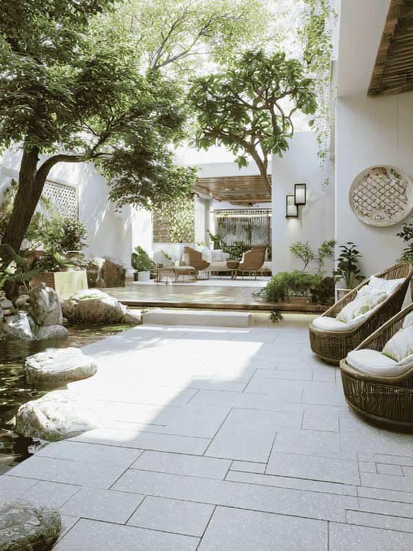 Patio construction project in Cathedral Heights DC