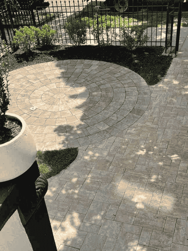 Custom patio installation in Palisades DC by Blue Collar Scholar