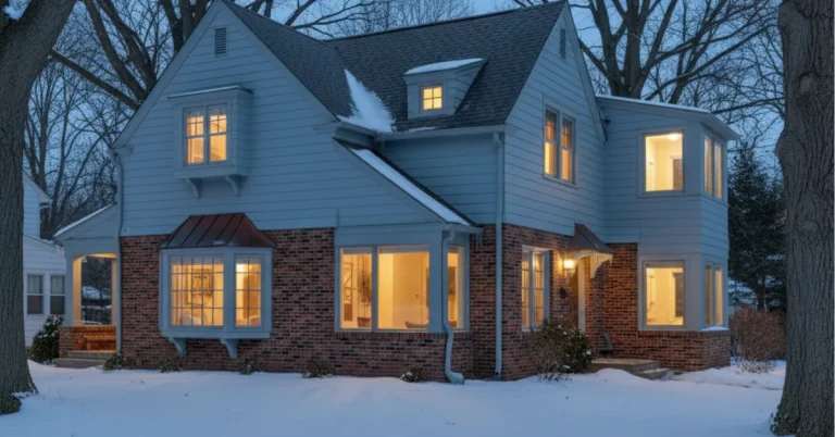 Winter example of a bump out addition