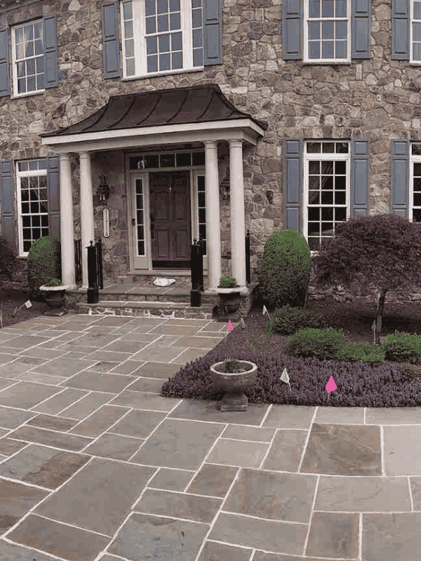 Patio construction completed in Chantilly VA by Blue Collar Scholars