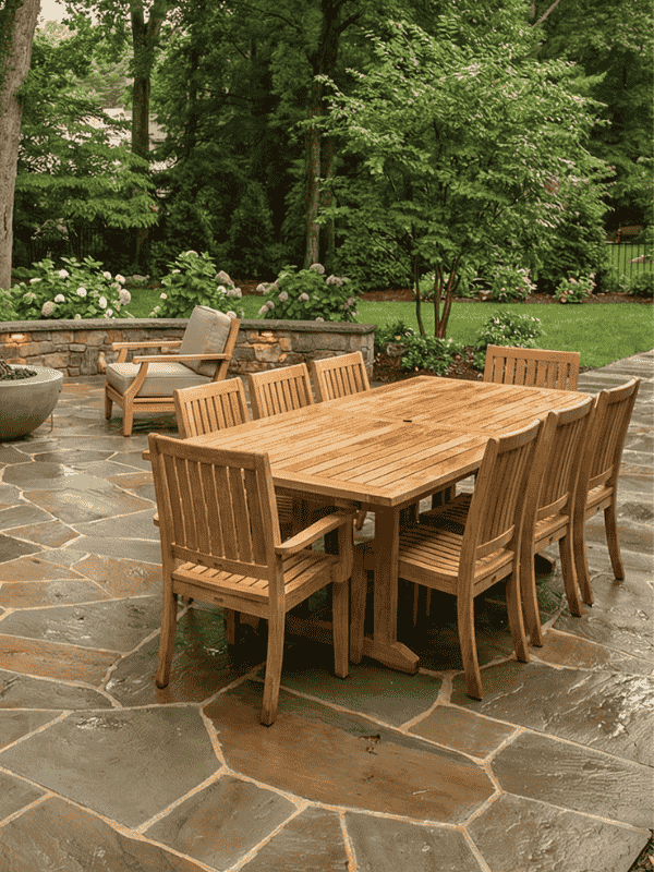 Patio construction completed in McLean VA by Blue Collar Scholars