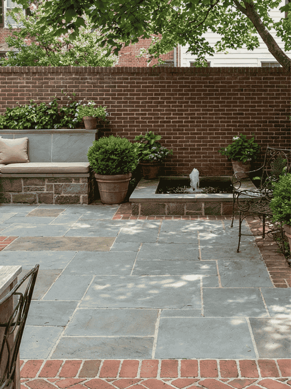 Patio construction completed in Herndon VA by Blue Collar Scholars