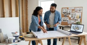 Couple using the 30% rule for home renovations