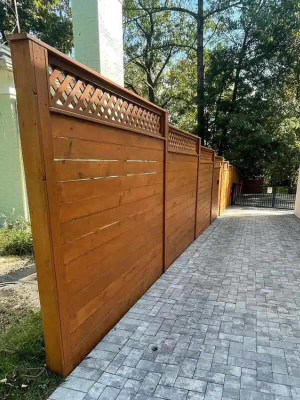 privacy fence built by our fence contractors